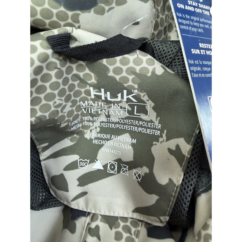 NWT Huk Storm Jacket 2.0 Men’s Large KC Camo Waterproof Fishing Rain Coat - Picture 5 of 9
